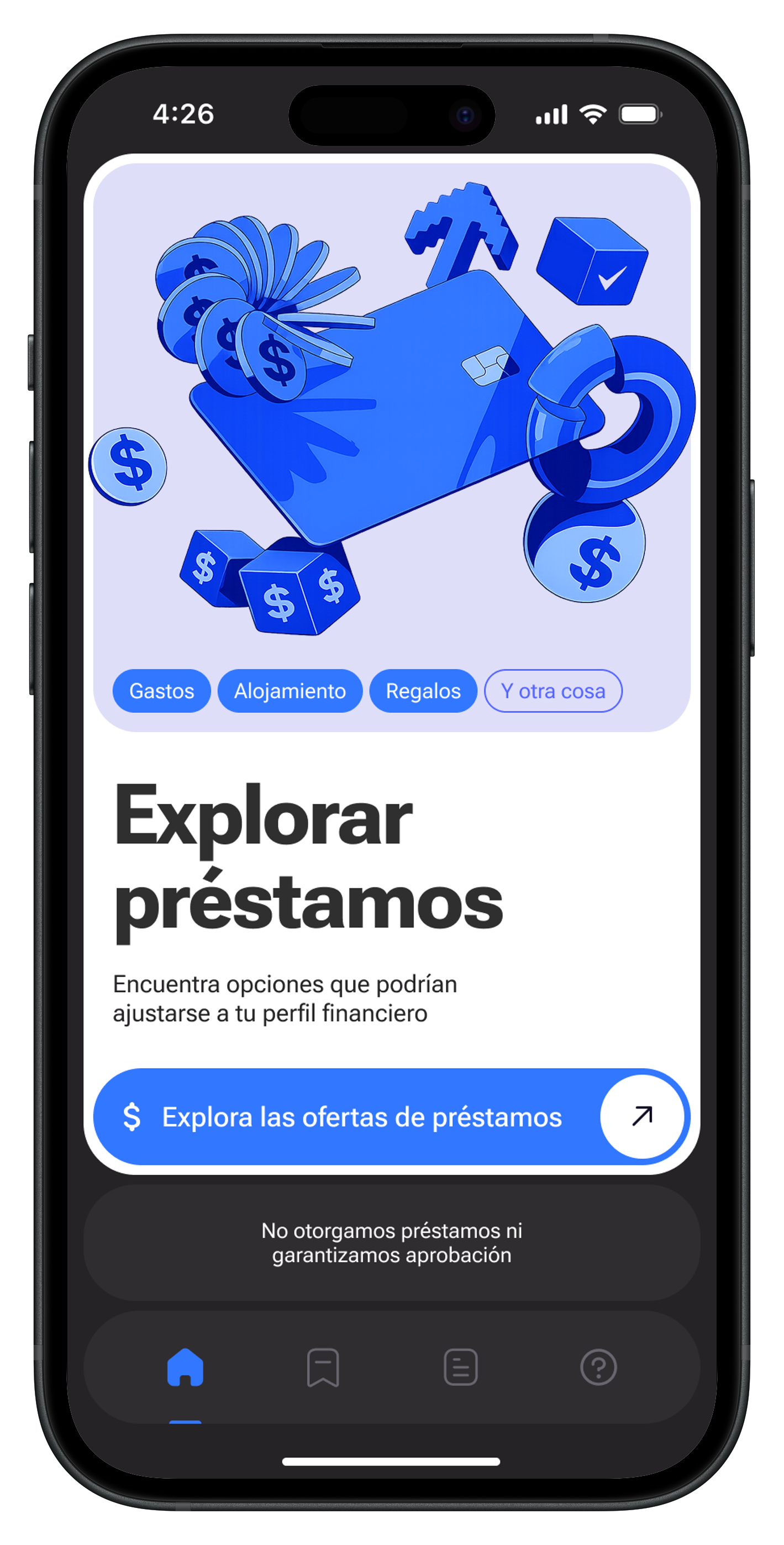APPNAME — Pantalla principal