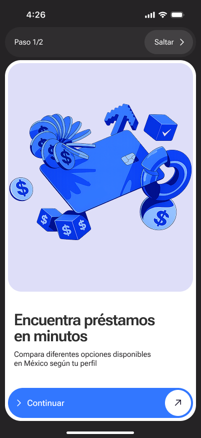 APPNAME — Encuentra préstamos en minutos